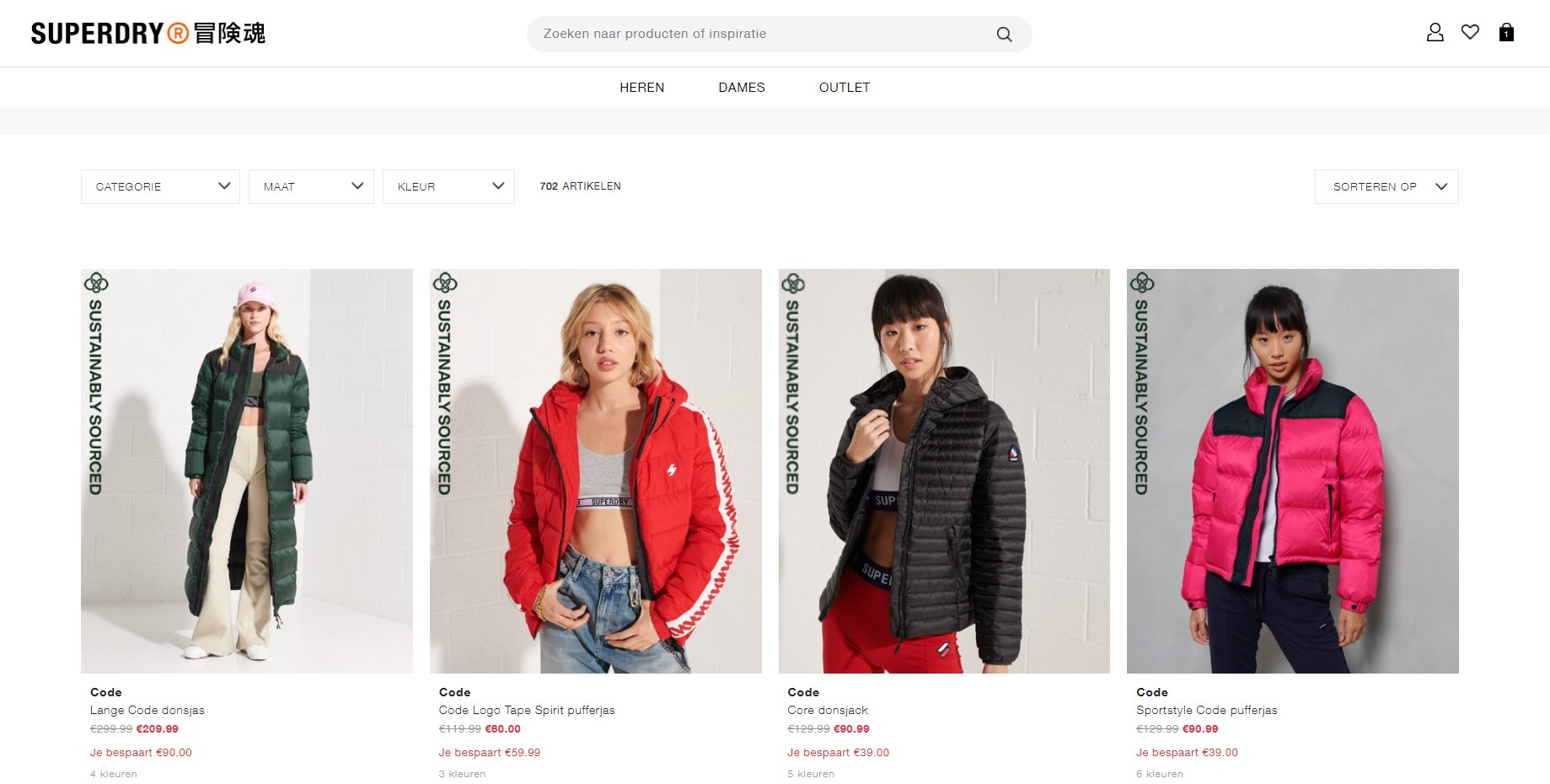Superdry outlet pagina