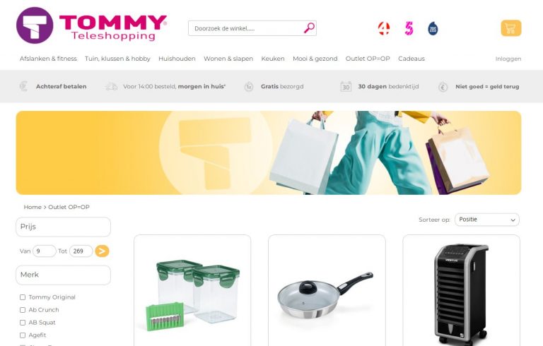 tommy teleshopping outlet