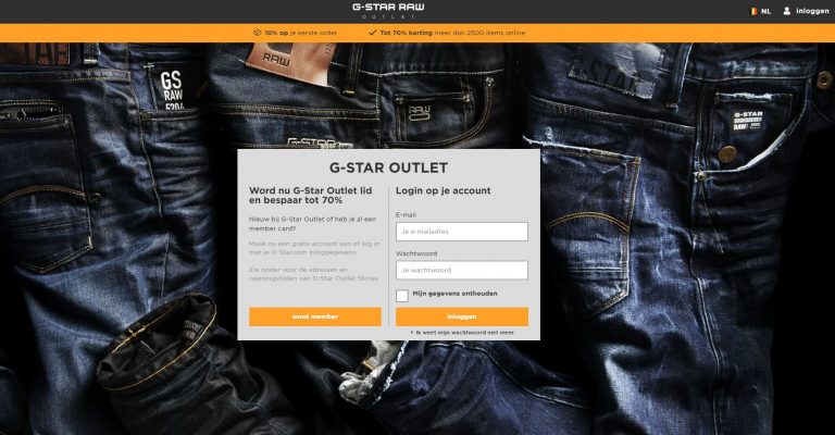 g-star outlet korting