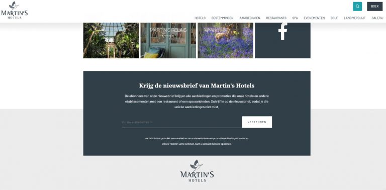 nieuwsbrief martin's hotels