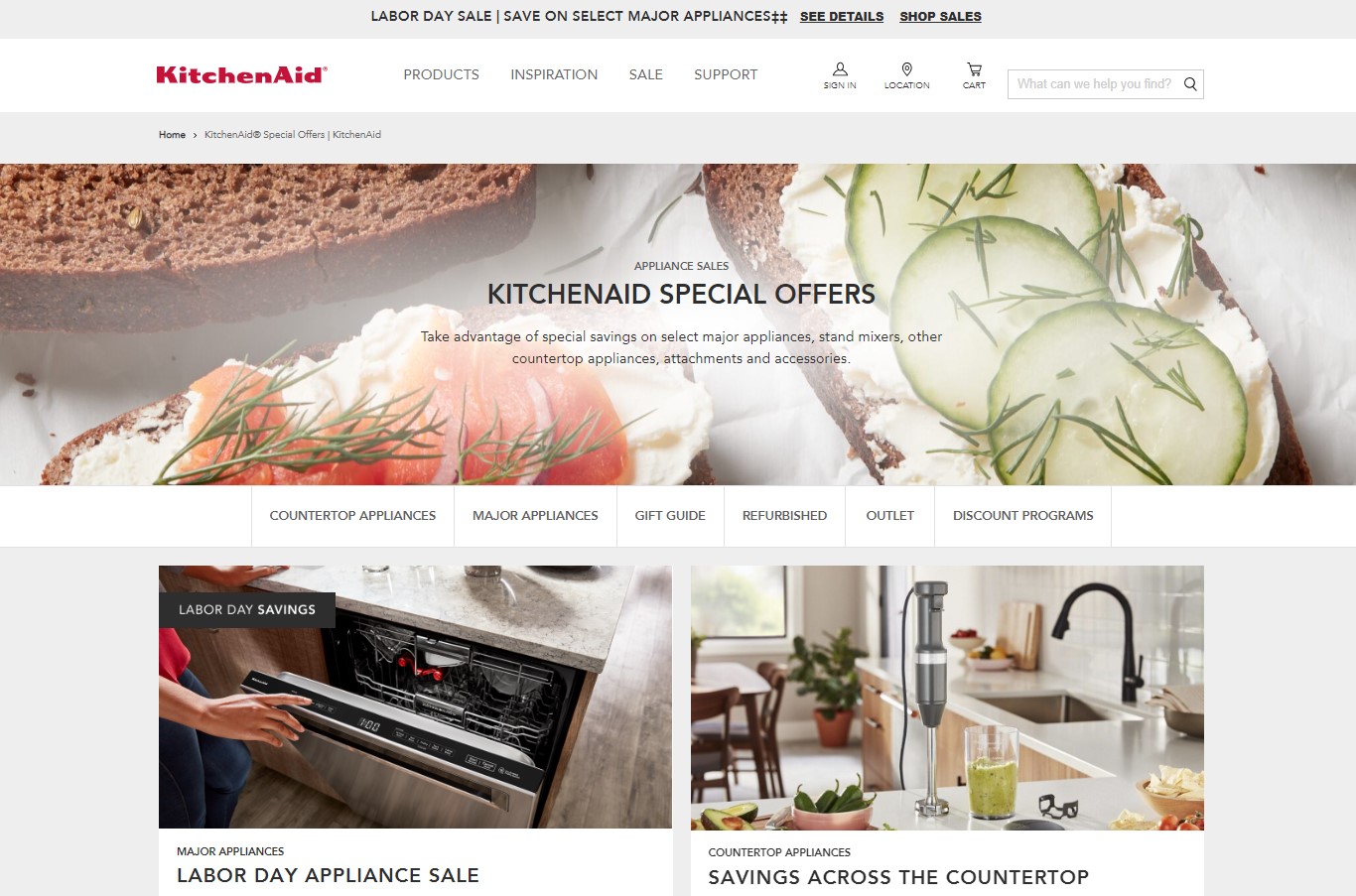 kitchenaid special offers