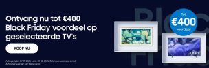Tot €400 Black Friday voordeel op geselecteerde TV's