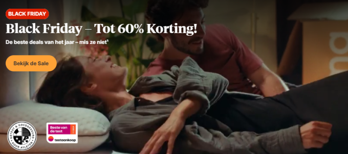Emma Matras Black Friday: bespaar tot 60% op jouw droommatras