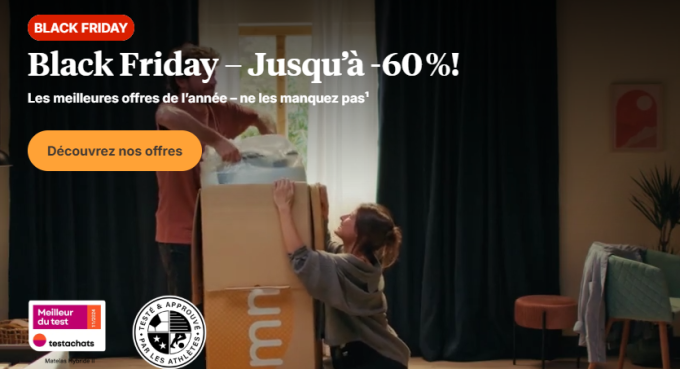 Emma Matelas Black Friday: économisez jusqu'à 60% sur votre matelas de rêve