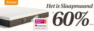 Emma Matras: tot 60% korting tijdens de Slaapmaand