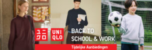 Back To School: tijdelijke aanbiedingen bij UNIQLO