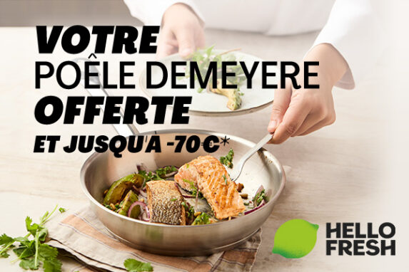 HelloFresh : cuisinez facilement avec 70 € de réduction et une poêle DEMEYERE gratuite